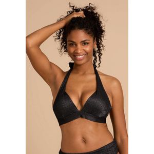 BEACHWAVE - Voorgevormde Push-up Bikinitop - Zwart