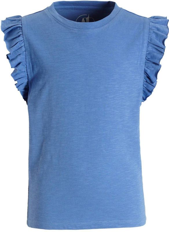 anytime - T-shirt - Zacht Katoen - Ronde Hals - Meisjes