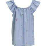 Me & My Monkey Chambray Top Polly Lichtbkauw