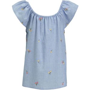 Me & My Monkey Chambray Top Polly Lichtbkauw