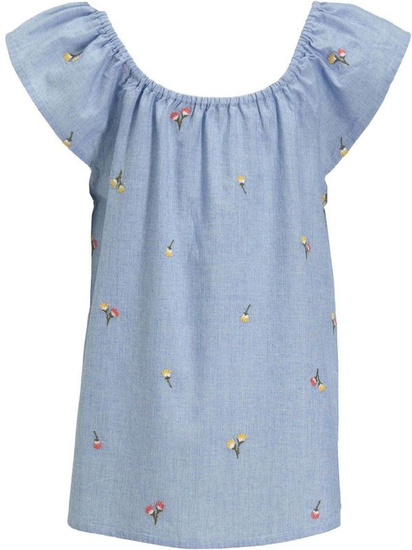 Me & My Monkey Chambray Top Polly Lichtbkauw