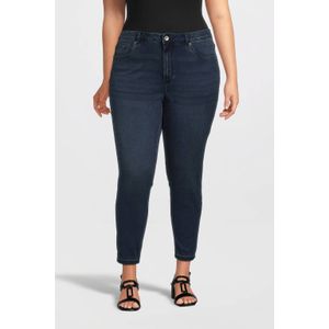 GREAT LOOKS - High Rise Skinny Crop Jeans - Donkerblauw