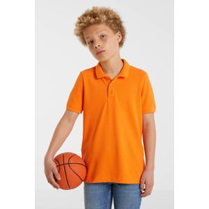 anytime - Piqué Polo - Oranje - Katoen - Korte Mouwen