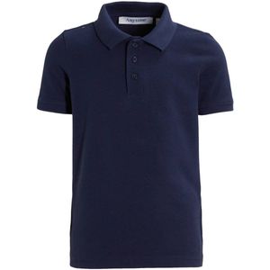anytime piqué polo navy