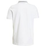 anytime - Piqué Polo - Wit/Zwart - Katoen - Korte Mouwen - Relaxed Fit