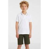 anytime - Piqué Polo - Wit/Zwart - Katoen - Korte Mouwen - Relaxed Fit