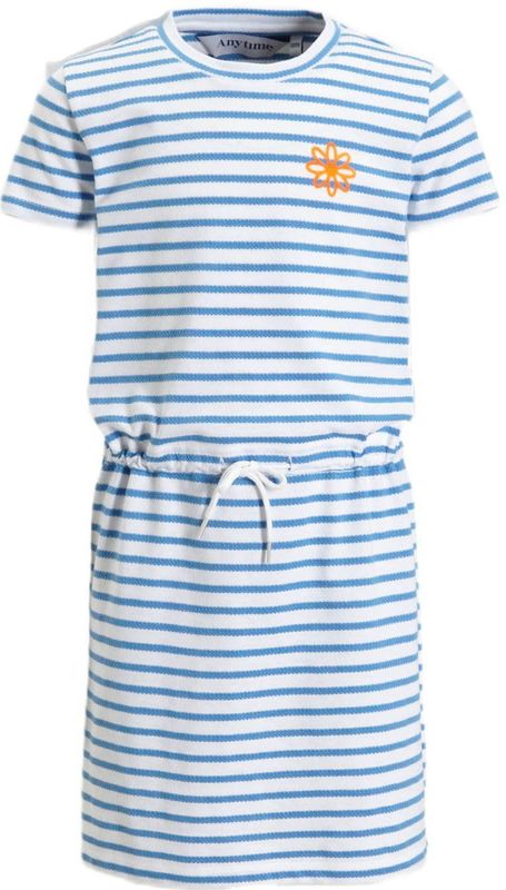 Anytime - Jurk - Roze - Polyestermix - Elastische Tailleband