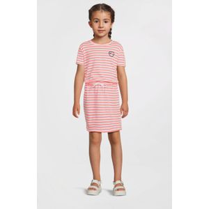 Anytime - Meisjesjurk - Roze - Polyestermix - Elastische Tailleband
