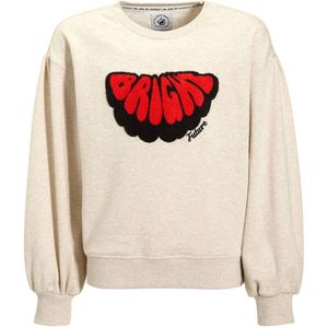 Me & My Monkey - Rocky - Sweater - Beige Melange - Met Printopdruk