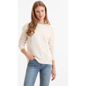 Anytime - Gebreide Trui - Beige Melange