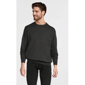 Anytime - Gebreide Trui - Donkergrijs Melange - Heren