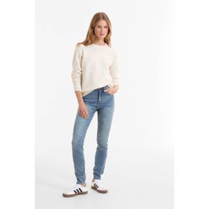 Anytime - High Waist Skinny Jeans - Gewassen Blauw - 5-Pocket Model