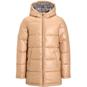 Orange Stars - Winterjas - Lang Model - Geprinte Voering - 2 Steekzakken