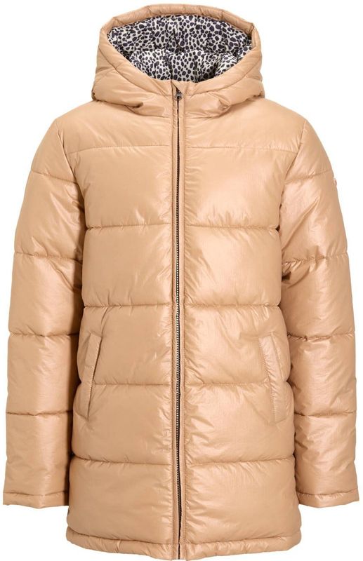 Orange Stars - Winterjas - Lang Model - Geprinte Voering - 2 Steekzakken