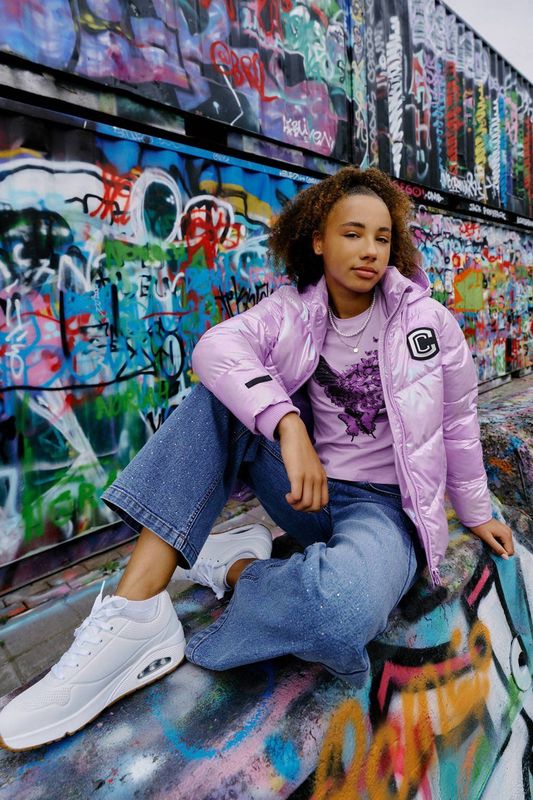 Coolcat - Winterjas - Metallic - Afneembare Capuchon - Lange Mouwen