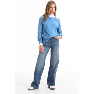 Anytime - Wide Leg Jeans - Blauw - 5-Pocket Model - High Waist