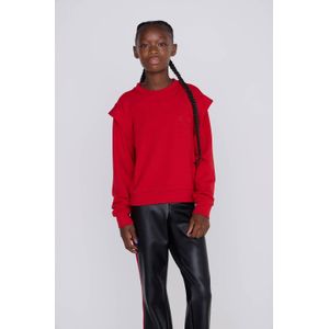 Coolcat - Sweater - Rood - Topaz - Met Schouder Detail