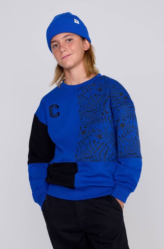 CoolCat - Sweater - Katoenmix - Oversized - Lange Mouwen - Opvallende Print