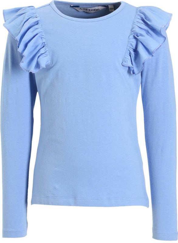 Anytime - Longsleeve - Katoen - Ronde Hals - Lange Mouwen