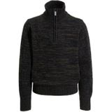 Anytime - Schipperstruien - Katoen - Gebreid - Opstaande Kraag met Rits