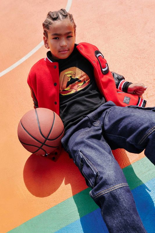 Coolcat - Baseball Jacket - Rood/Zwart - Jongens