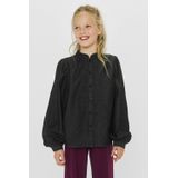 Me & My Monkey - Robin - Blouse - Grijs - Katoen, Lange Mouwen, Knoopsluiting