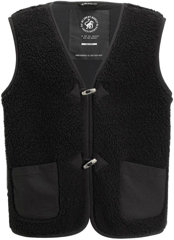 Me and My Monkey - Teddy Gilet - Zacht - Met Houtje-Touwtje Sluiting