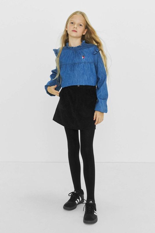 Me & My Monkey - Rogan - Corduroy Rok - Zwart