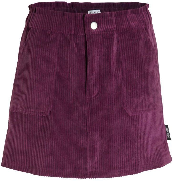 Plooirok - Corduroy - Zwart - Polyester Mix - Paperbag Waist