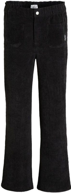 Me and My Monkey - Wide Leg Broek - Corduroy - Zwart - Polyestermix