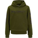 anytime - Hoodie - Groen - Met Backprint