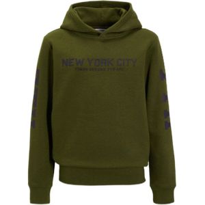 anytime - Hoodie - Groen - Met Backprint