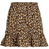 Plooirok - Panterprint - Polyester Mix - Comfortabele Tailleband