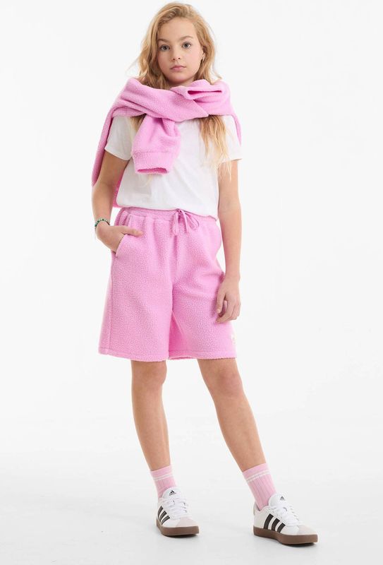 anytime - Teddy Fleece Short - Roze - Korte Broeken