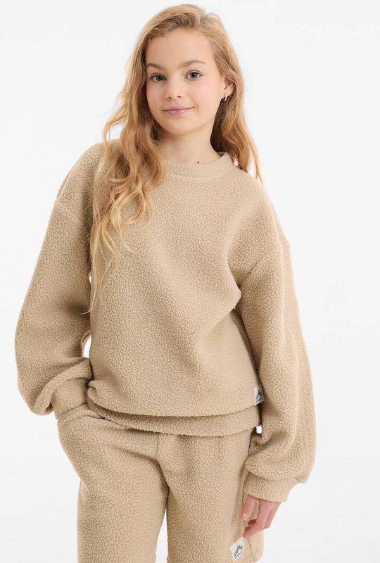 anytime - Teddy Fleece Trui - Beige