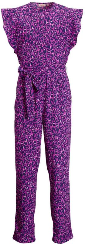 Orange Stars jumpsuit Raye panterprint fuchsia