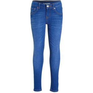Anytime - Skinny Fit Jeans - Blauw - Katoenmix - 5-Pocket Model