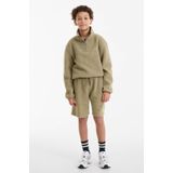 Anytime - Korte Broek - Teddy Stof - Steekzakken - Elastische Tailleband