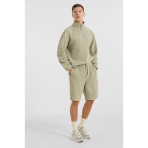 Anytime - Teddy Fleece Short - Khaki - Korte Broeken