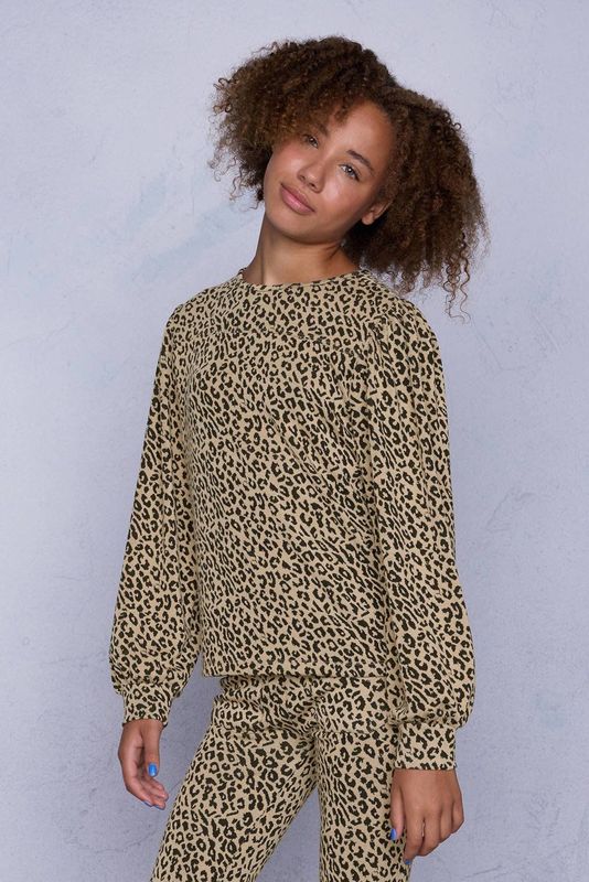 Coolcat - Sweater - Luipaard Jacquard Patroon