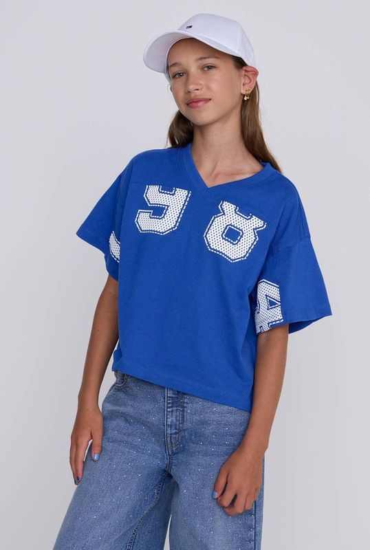 Coolcat - T-shirt - Oversized - V-hals - Meisjes