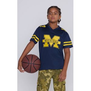 Coolcat - T-shirt Michigan License - Blauw - Korte Mouwen