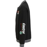 Coolcat - Bomberjack - Katoen - Zwart - Opstaande Kraag - Lange Mouwen