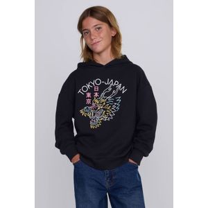 CoolCat - Kinderhoodie - Zacht Katoen - Trendy Print - Oversized Pasvorm