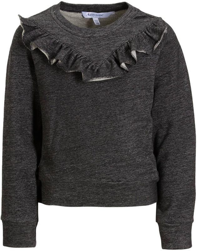 Anytime - Trui - Meisjes - Zacht Katoen - Ronde Hals - Lange Mouwen