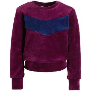 Orange Stars - Rumi - Sweater - Donkerpaars - Katoenmix - Lange Mouwen