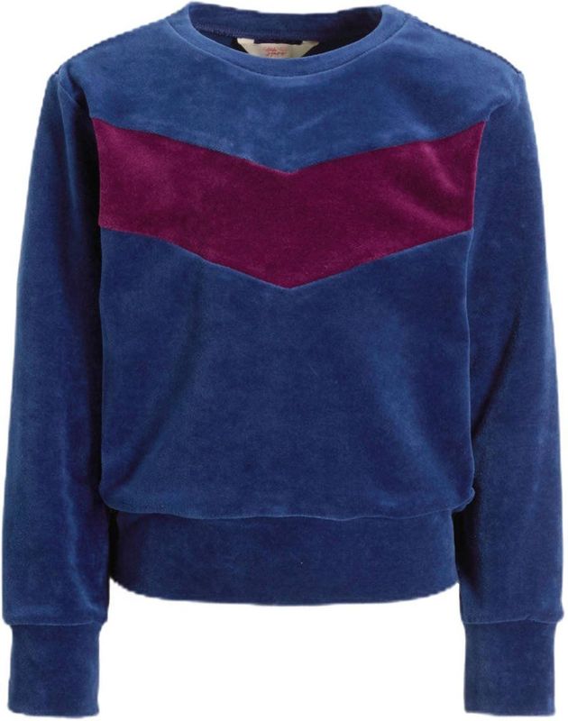 Orange Stars - Sweater - Allover Print - Ronde Hals - Geribde Boorden