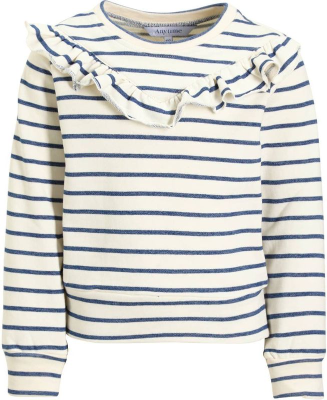 anytime - Trui - Meisjes - Zacht Katoen - Ronde Hals - Lange Mouwen