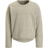 Anytime - Gebreide Glitter Trui - Grijs - Met Gouden Lurex