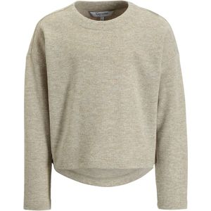 Anytime - Gebreide Glitter Trui - Grijs - Met Gouden Lurex